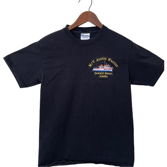 Arctic Warrior Seward Resort Alaska Boat Crew Short Sleeve‎ T-Shirt | S - Picture 1 of 8